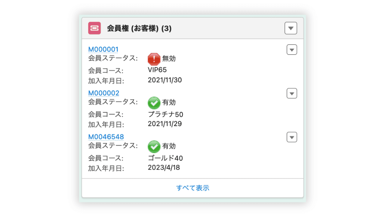 会員情報を柔軟にわかりやすく管理